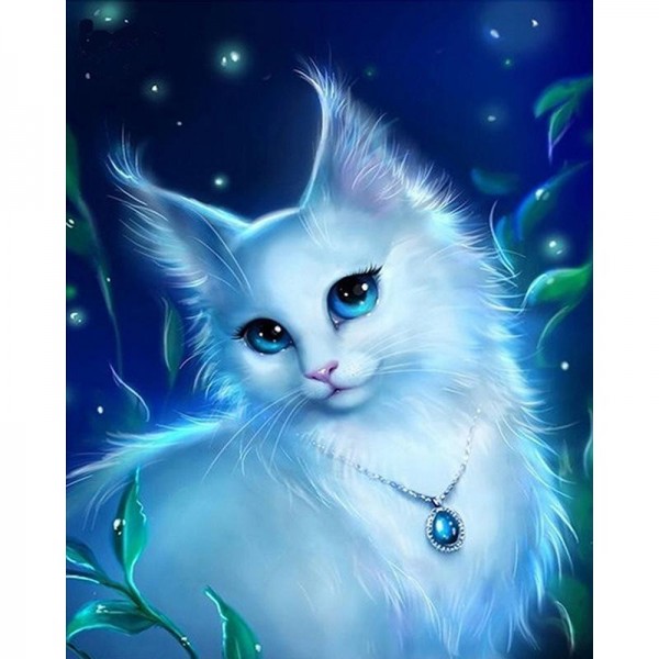 Animals Blue Eyed Gorgeous White Cat