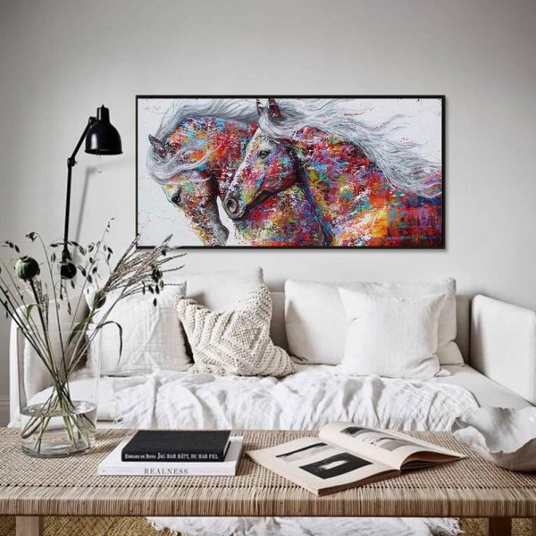 Animals Best Beautiful Artistic Horses Round Diamonds Winter