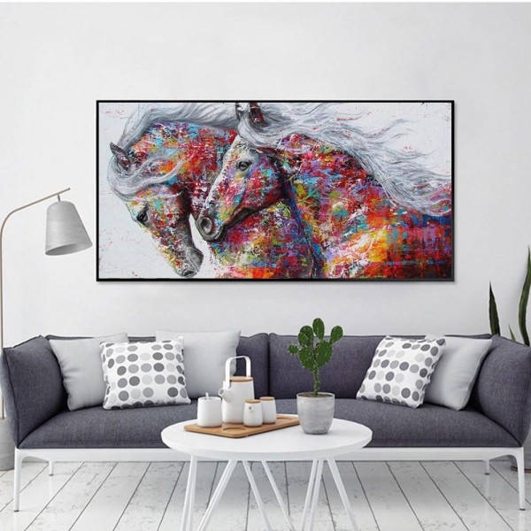 Animals Best Beautiful Artistic Horses Round Diamonds Winter