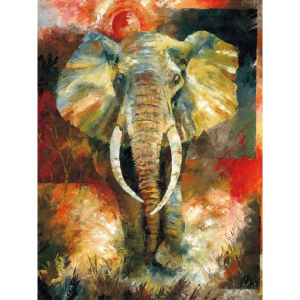 Animal Scarlet Elephant Diamond Art