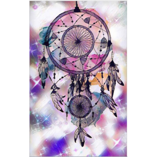 Colorful Flowers Dream Catcher Diamond Art Kits