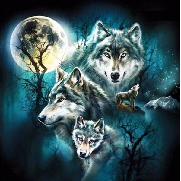 Animals Wolves Diamond Art