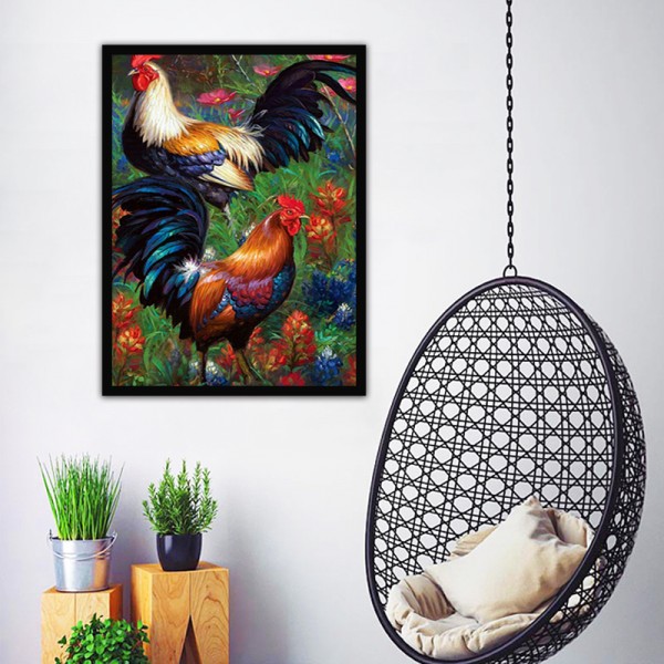 Animal Hear The Cock Crowing And See The Rising Diamond Art