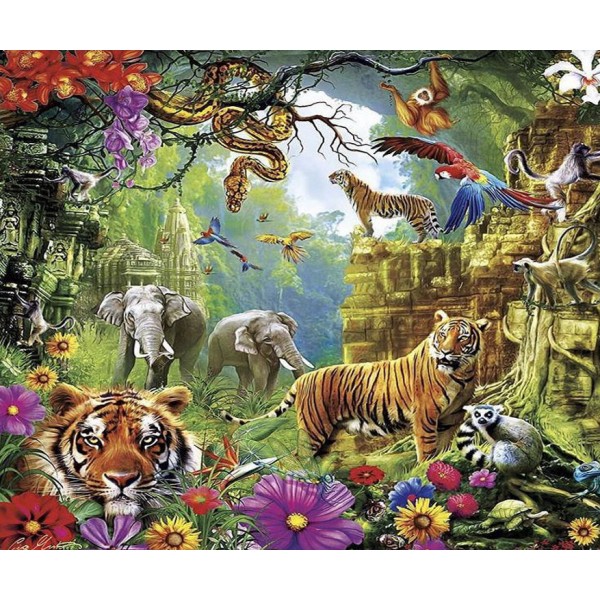 Animal Harmonious Animal World Diamond Art