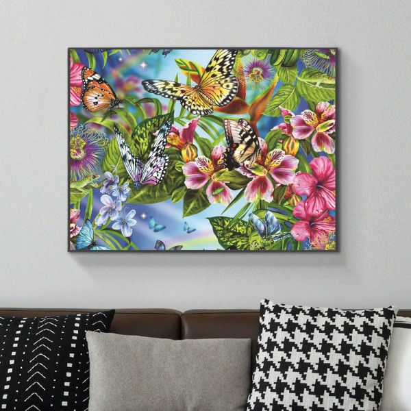 Animal Floral Scent Attracts Butterflies Diamond Art