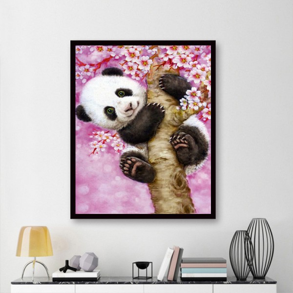 Animal Red Panda On The Tree Diamond Art