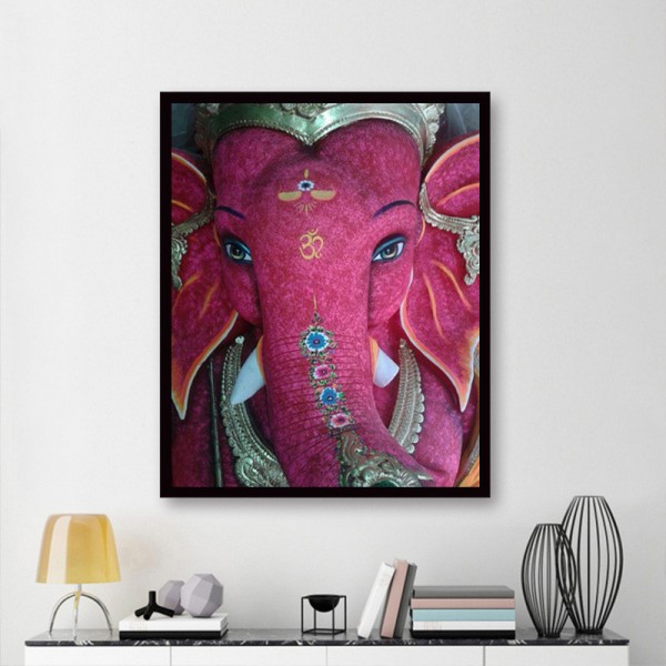 Animal Pink Elephant Diamond Art