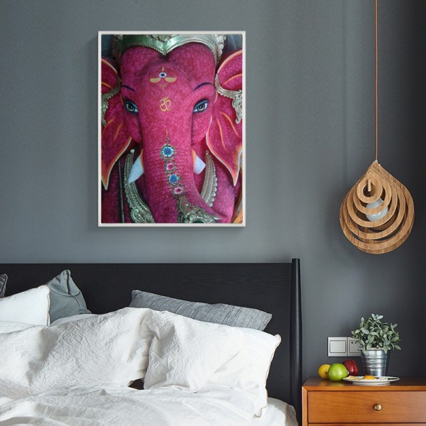 Animal Pink Elephant Diamond Art