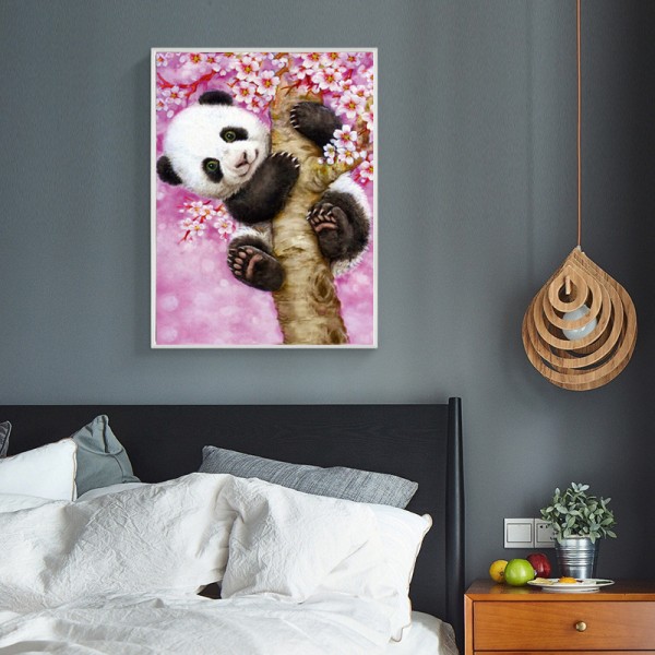 Animal Red Panda On The Tree Diamond Art
