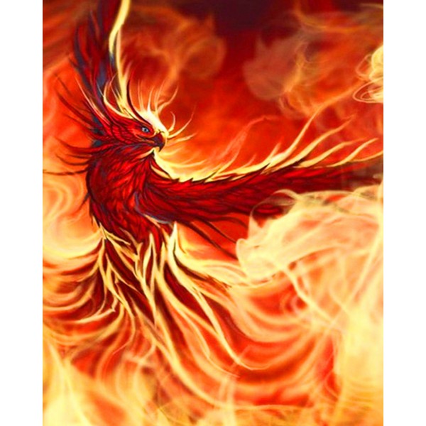 Animal Phoenix Rises Into The Sky Diamond Art