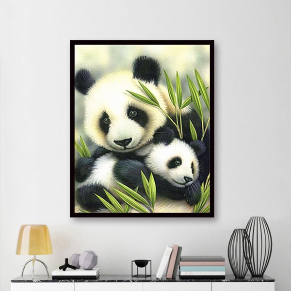 Animal Panda’s Warm Moment Diamond Art