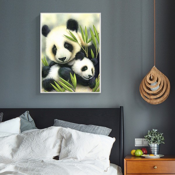 Animal Panda’s Warm Moment Diamond Art