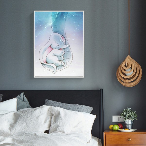 Animal Little Elephant In The Nose Diamond Art