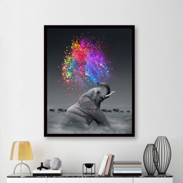 Animal Elephant In The Twilight Diamond Art