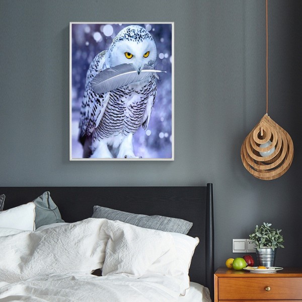 Animal Eagle With Feathers In Its Mouth Diamond Art