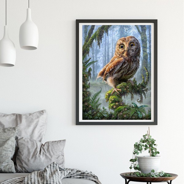 Animal Eagle In The Forest Diamond Art