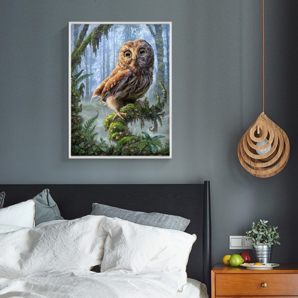 Animal Eagle In The Forest Diamond Art