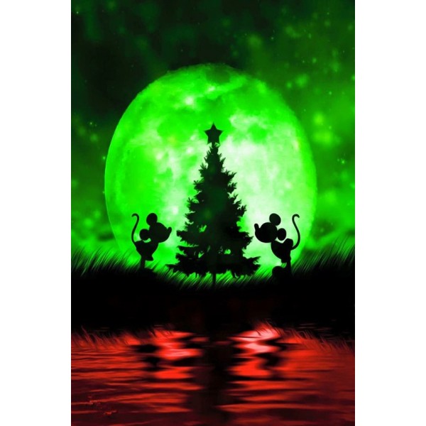 Variety Two Brothers Under The Christmas Tree Diamond Art