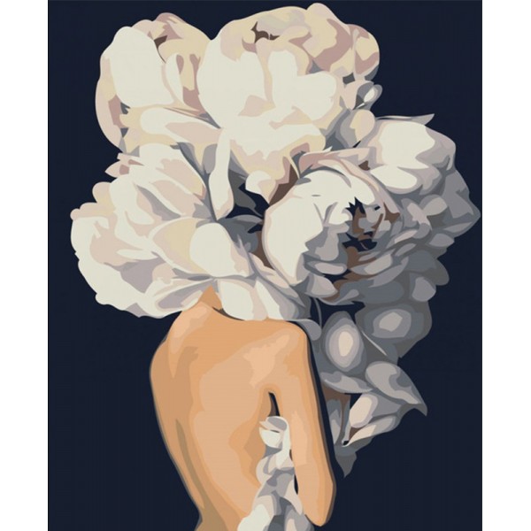 Variety The White Flowers Compete For Beauty Diamond Art