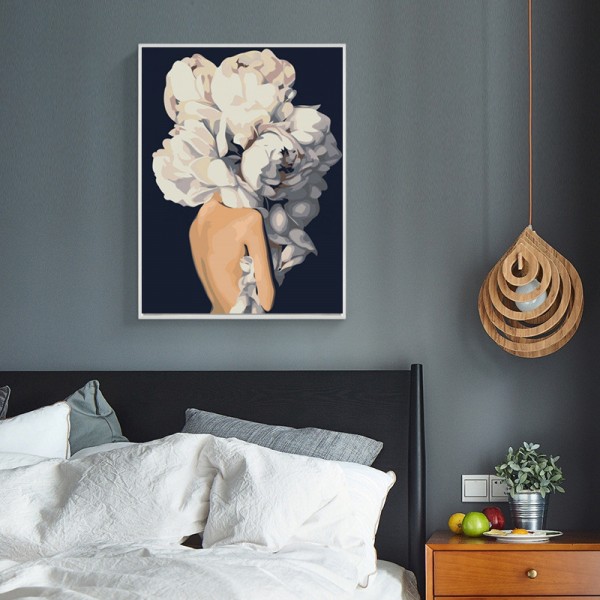 Variety The White Flowers Compete For Beauty Diamond Art