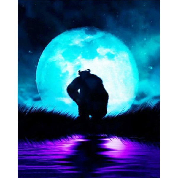 Variety The Monster Under The Blue Moon Diamond Art