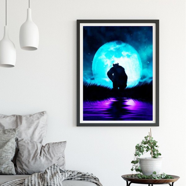 Variety The Monster Under The Blue Moon Diamond Art