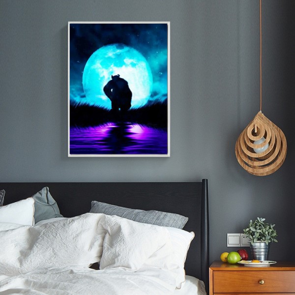 Variety The Monster Under The Blue Moon Diamond Art