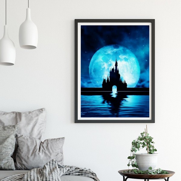 Variety The Dark Castle Under The Moonlight Diamond Art