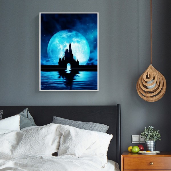 Variety The Dark Castle Under The Moonlight Diamond Art