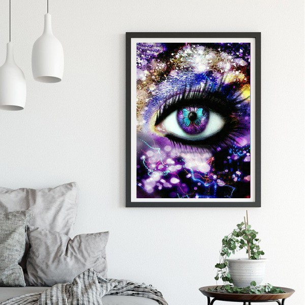 Variety Purple Butterfly Eyeball Diamond Art
