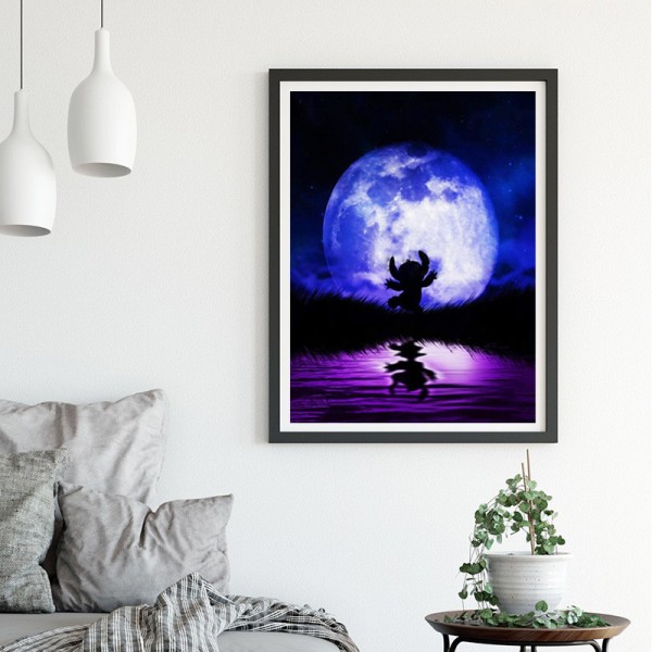 Variety Little Cute Under The Blue Moon Diamond Art