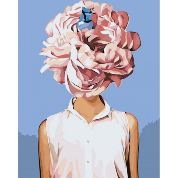 Variety Human-shaped Pink Tree Diamond Art