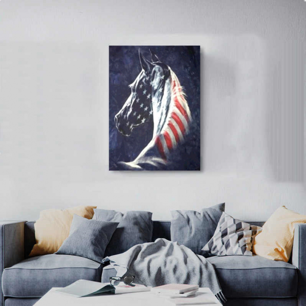 Variety Horse Like Horse – American White Horse Diamond Art