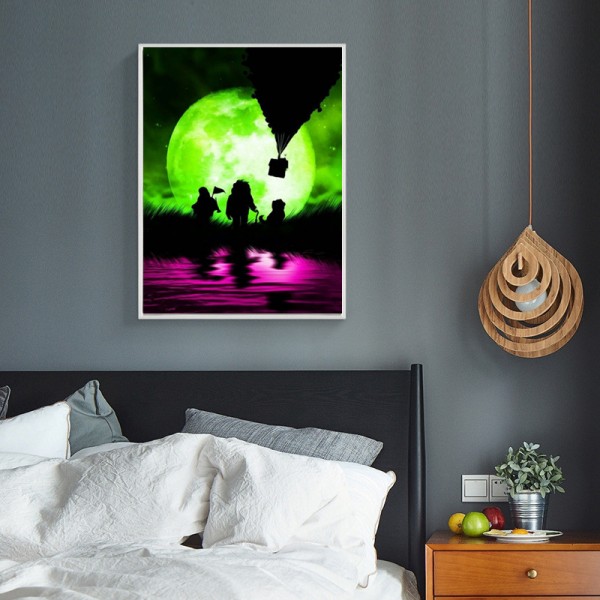 Variety Grandpa In The Green Moonlight Diamond Art