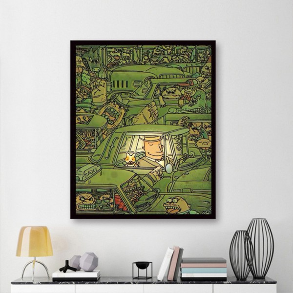 Variety Congested City Street Diamond Art