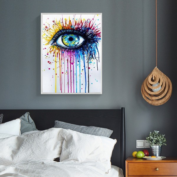 Variety Colorful Eyes With Tears Diamond Art