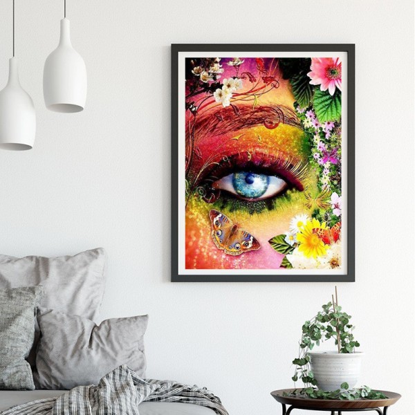 Variety Colorful Butterfly Eyes Diamond Art