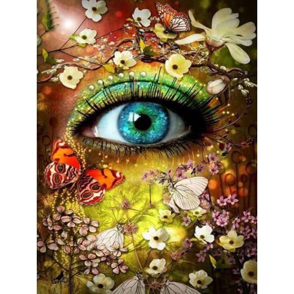 Variety Butterfly Eye Of Hundred Flowers Diamond Art