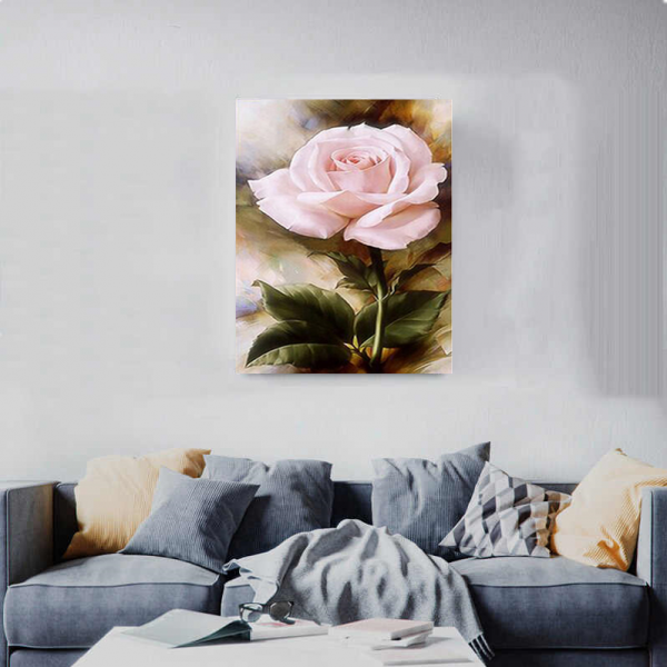 Variety Blooming Pink Roses Diamond Art