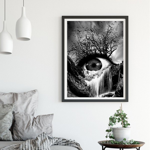 Variety Black And White Tears Waterfall Diamond Art