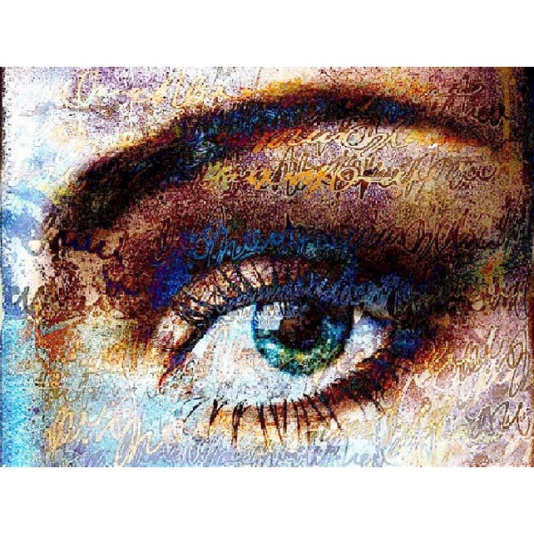 Scenes Realistic One Eye Diamond Art