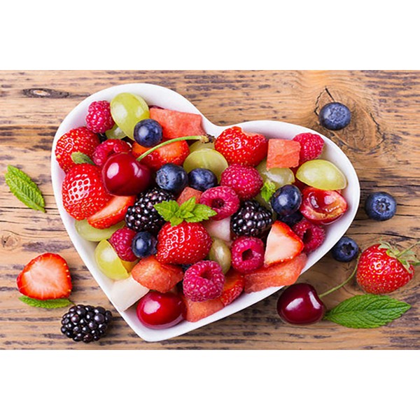 Scenes Plate Full Of Fruit Diamond Art