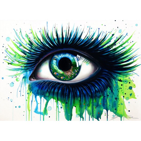 Scenes Peacock Locked In Eyes Diamond Art