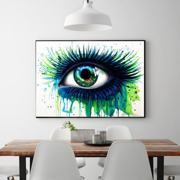 Scenes Peacock Locked In Eyes Diamond Art
