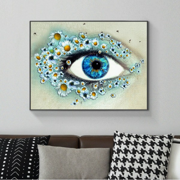 Scenes Light Blue Eyes Diamond Art