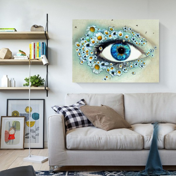 Scenes Light Blue Eyes Diamond Art