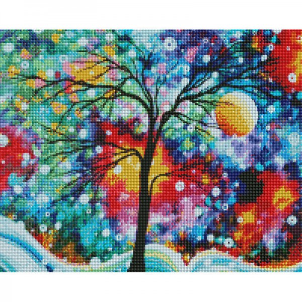 Scenes Fruit Tree Full Of Fruits Diamond Art