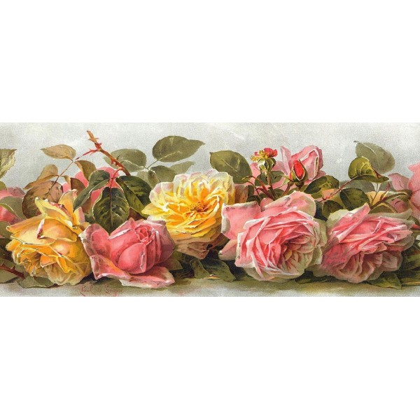 Scenes Colorful Roses Blossoming Diamond Art