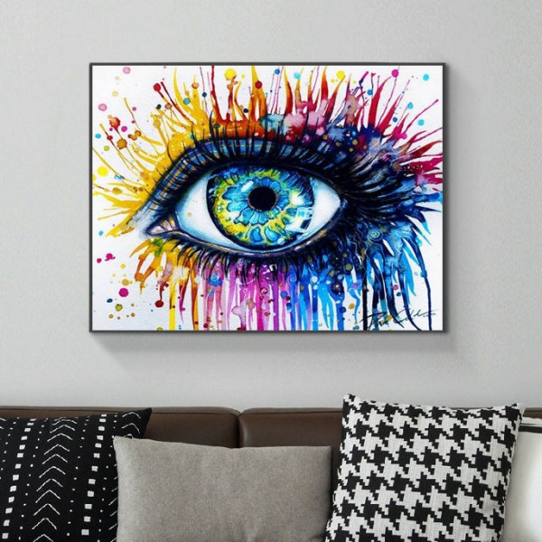 Scenes Colorful Big Eyes Diamond Art