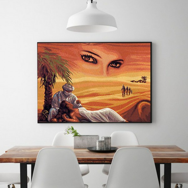 Scenes A Couple In The Desert Diamond Art